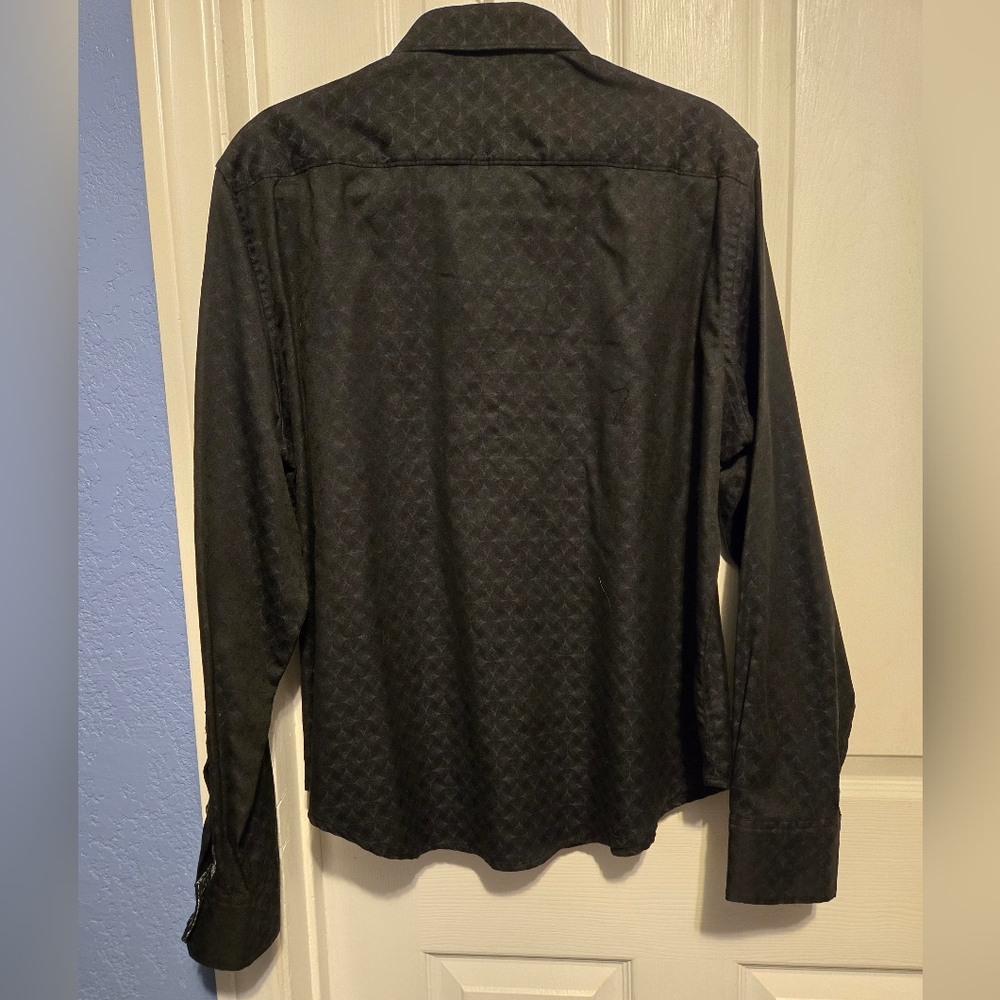 Robert Graham Black Subtle Pattern Button-Down Shirt - Picture 2 of 11